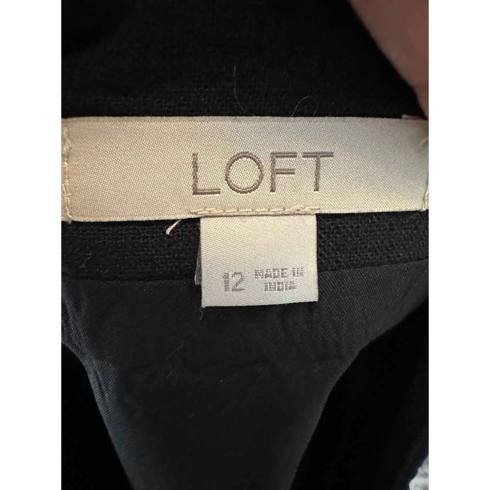 Loft Skirt Women's 12 Embroidered Black Lined Cowgirl Boho Festival #CC11-1 - Picture 2 of 6